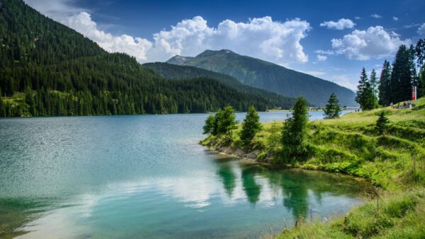 Wallpaper Download, Monitor, Background, Free, 4k, Pc, Clouds, Images, Mountains, Wallpaper, Lake, Cool, Trees, Dual, Desktop, Nature, Landscape