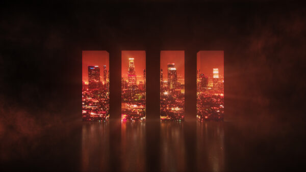 Wallpaper Cityscape, Cubic