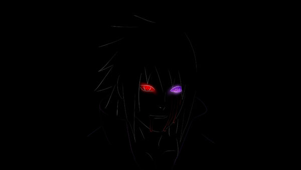 Wallpaper Red, Naruto, Sasuke, Uchiha, Eyes, Purple