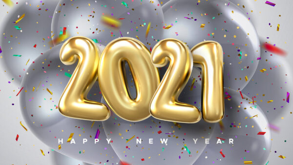 Wallpaper New, 2021, Pieces, Colorful, Happy, Small, Year, Paper