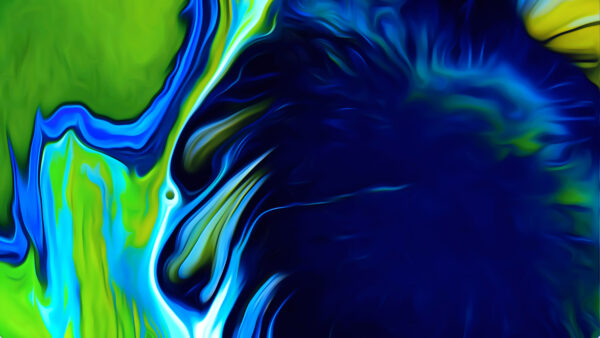 Wallpaper Desktop, Liquid, Abstraction, Blue, Green, Abstract, Mobile, Spill