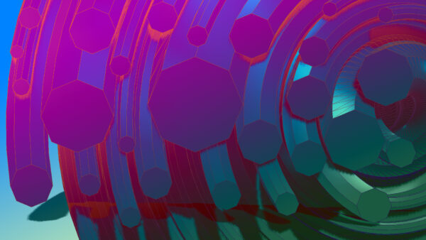 Wallpaper Abstract, Desktop, Hexagon, Purple, Green