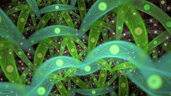 Wallpaper Lines, Desktop, Abstract, Mobile, Abstraction, Glare, Fractal, Circles, Green
