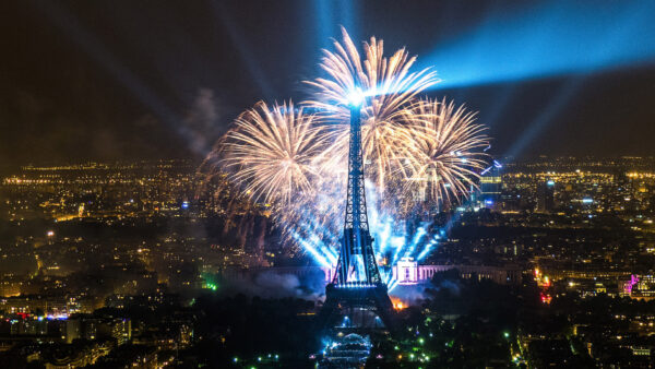 Wallpaper Building, Paris, Eiffel, Lights, Photography, Fireworks, Tower
