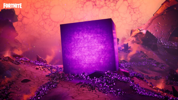 Wallpaper Fortnite, Battleground, Purple