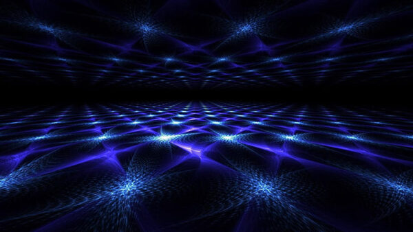 Wallpaper Dark, Lights, Abstraction, Space, Blue