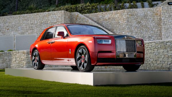 Wallpaper Red, Rolls, Car, Cars, Phantom, 2022, Royce
