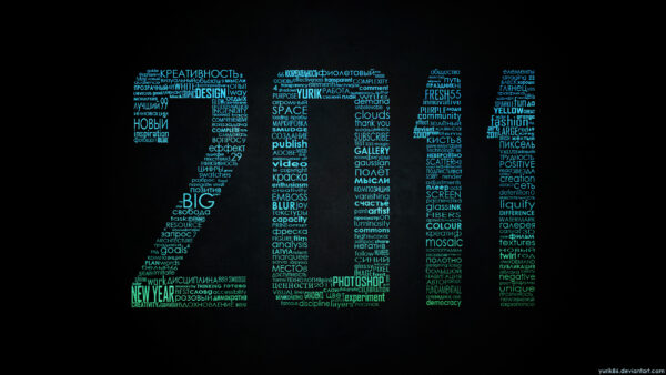 Wallpaper Typography, New year, 2011