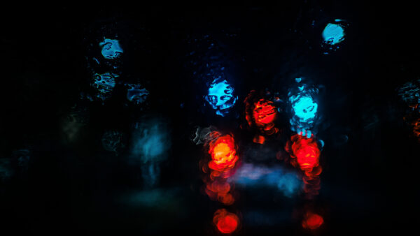 Wallpaper Dark, Bokeh, Light