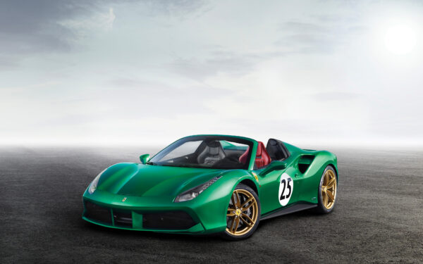 Wallpaper Ferrari, Spider, Green, The, 2017, Jewel, 488