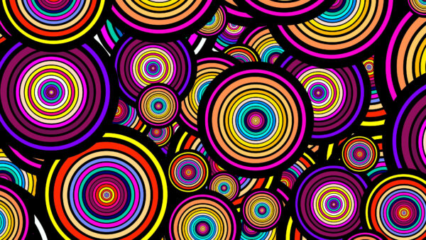 Wallpaper Abstraction, Colorful, Circles, Shapes, Mobile, Abstract, Pattern, Desktop