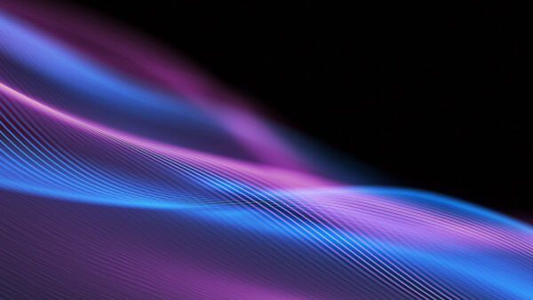 Wallpaper Pink, Wavy, Lines, Abstraction, Blue, Light, Abstract