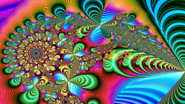 Wallpaper Desktop, Abstract, Trippy, Fractal, Colorful, Art