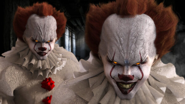 Wallpaper Stare, Smiley, Eyes, Look, Two, Yellow, Pennywise