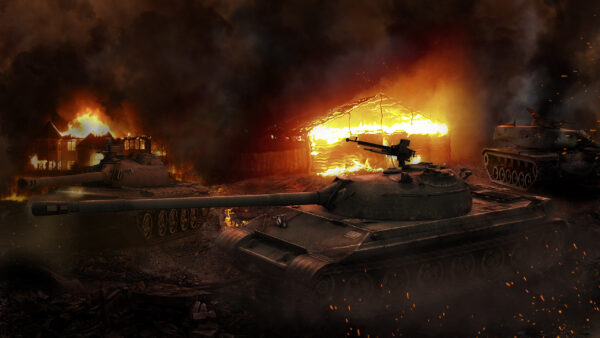 Wallpaper And, Desktop, Fire, Games, With, Dark, Smoke, Tanks, Background, World