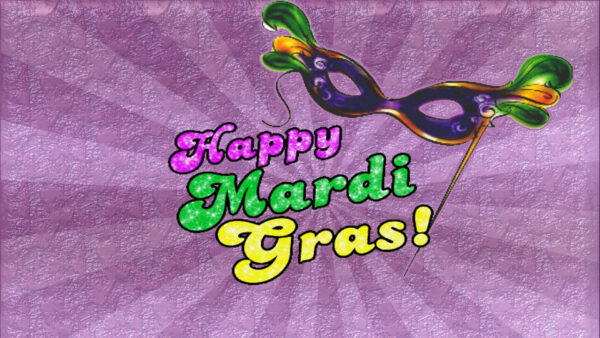 Wallpaper Gras, Happy, Mardi, Word, With, Face, Grass, Mask
