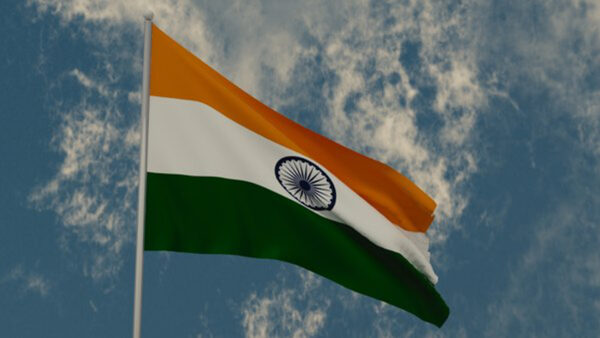 Wallpaper Green, Indian, Flag, White, Orange