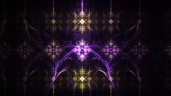 Wallpaper Lights, Yellow, Fractal, Abstraction, Purple, Abstract