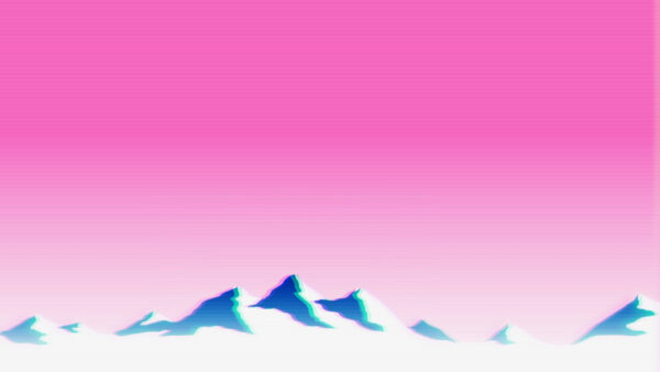 Wallpaper White, Vaporwave, Blue, Art, Digital, Desktop, And, Mountain