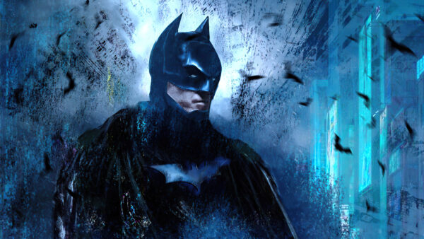 Wallpaper Desktop, Building, Blue, Background, Batman