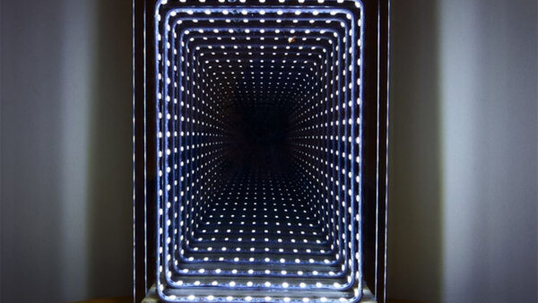 Wallpaper Table, Mirror, Infinity, LED, Illusion