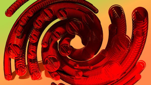 Wallpaper Desktop, Red, Abstract, Swirl