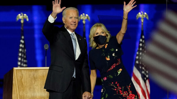 Wallpaper Desktop, Lady, Joe, Biden, With, Hand, Showing, President