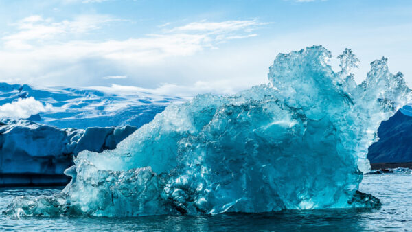 Wallpaper Waves, Background, Ocean, Iceberg, Water, Frozen, Sky