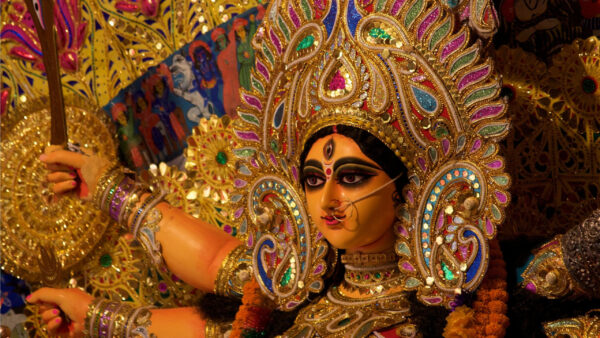 Wallpaper Lord, Statue, Beautiful, Maa, Durga