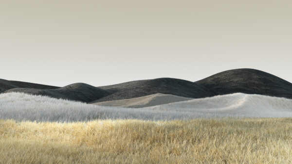 Wallpaper Sky, Dry, Desktop, Nature, Blue, Mountains, Mobile, Black, Background, Sand, Grass, Field