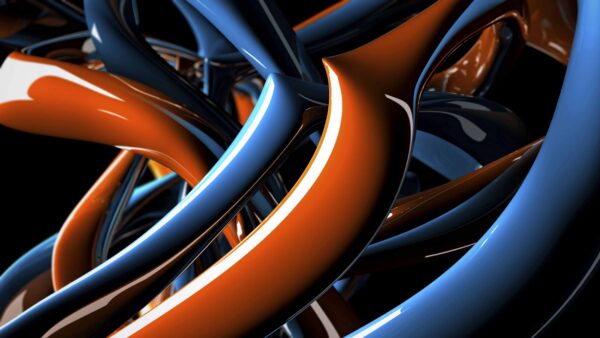 Wallpaper Glare, Brown, Abstraction, Pipes, Blue, Abstract, Shapes, Stripes