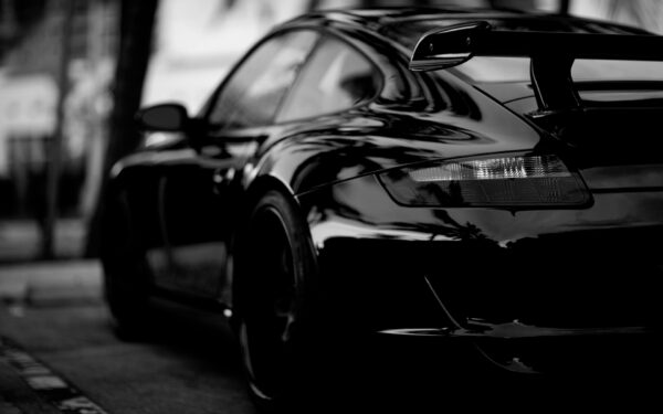 Wallpaper Porsche, Black