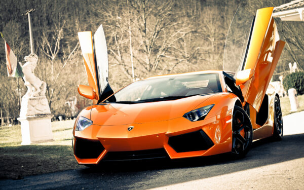 Wallpaper Super, Lamborghini, Aventador