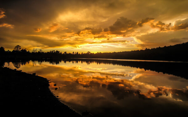 Wallpaper Kaibab, Sunset, Lake