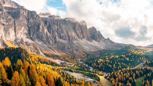 Wallpaper Italy, View, Cliff, Landscape, Desktop, Fall, Nature, Forest, Mountains, Mobile