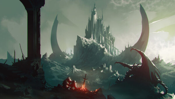 Wallpaper Souls, Games, Fantasy, Dark, Landscape, Desktop, Dragon