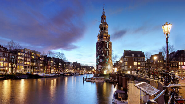 Wallpaper House, Desktop, Tower, Netherlands, Travel, Near, Amsterdam, City, Boat, And, Mobile, Canal