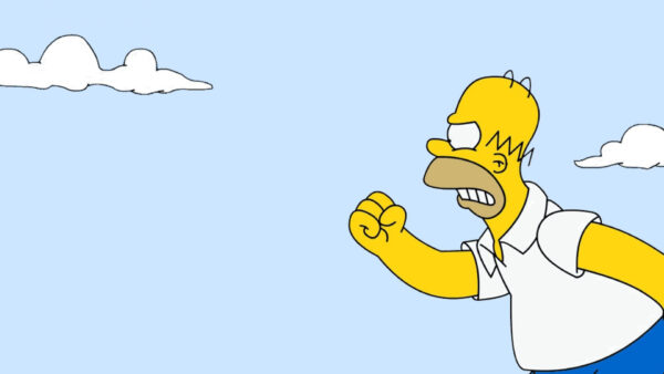 Wallpaper Shirt, Background, Desktop, Pant, Wearing, White, Simpson, Yellow, Bart, And, Sky, Blue, Movies
