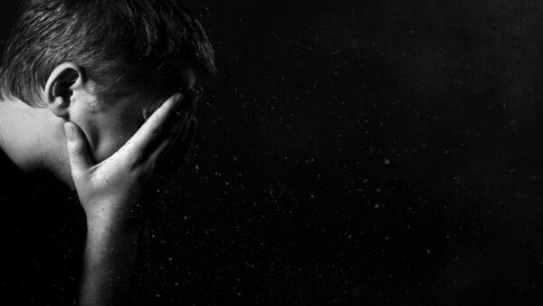 Wallpaper Man, Looking, Depression, Hands, Face, With, Sad, Covering