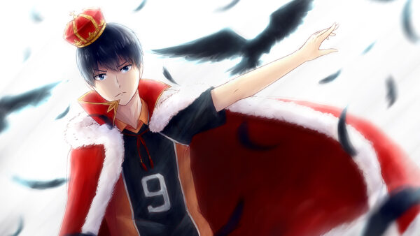 Wallpaper Tobio, Desktop, Haikyu, With, Flying, Birds, Background, Anime, Kageyama