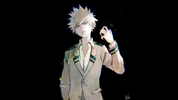 Wallpaper Katsuki, Academia, Bakugou, Hero