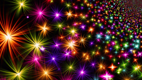 Wallpaper Glare, Abstraction, Desktop, Abstract, Colorful, Sparkle, Lights, Mobile