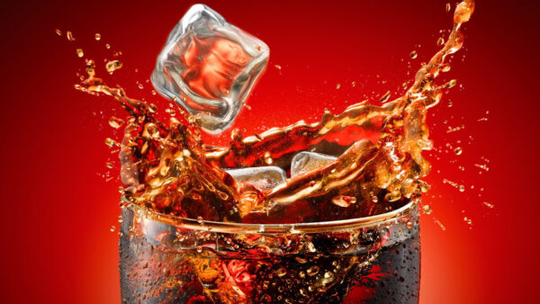 Wallpaper Splashes, Cube, Cola, Coca, Beverages, Cubes, Ice