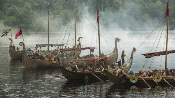Wallpaper Ships, Battle, Vikings