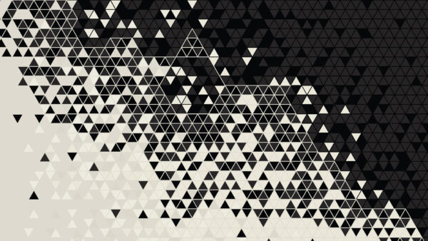 Wallpaper Triangle, And, Black, Abstract, White