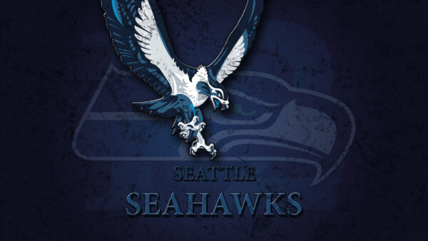 Wallpaper Blue, Eagle, Background, Seattle, Desktop, Logo, Seahawks