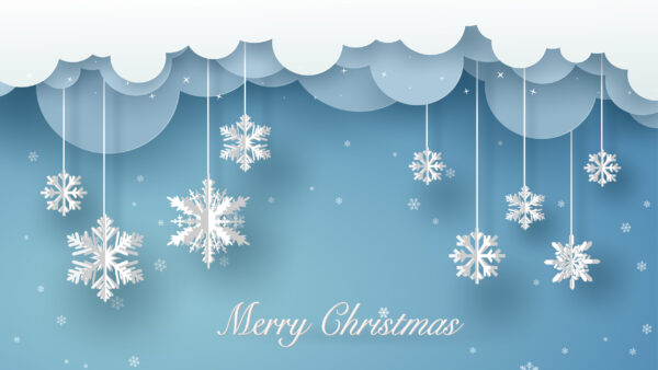 Wallpaper Winter, Christmas, Merry, Snowflake, Desktop