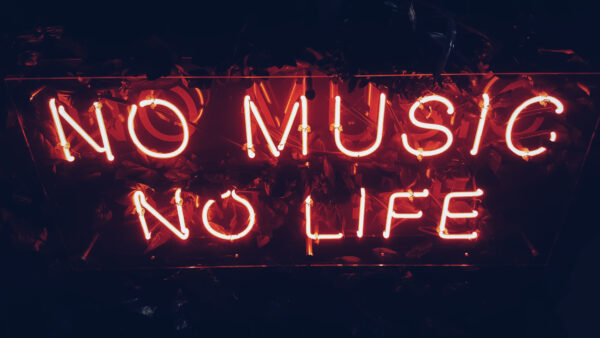 Wallpaper Word, Neon, Life, Music