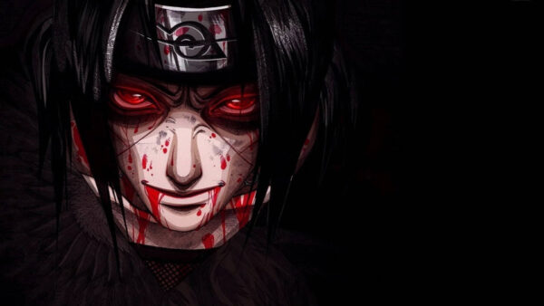 Wallpaper Eyes, Red, Background, Uchiha, Naruto, Bloody, Black, Itachi