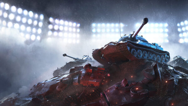 Wallpaper World, With, Tanks, Background, Holes, Desktop, Window, Games